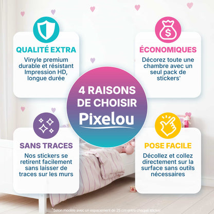 4 raisons de choisir les stickers coeurs rose bonbon