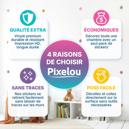 Les points forts des stickers pois ronds orange beige