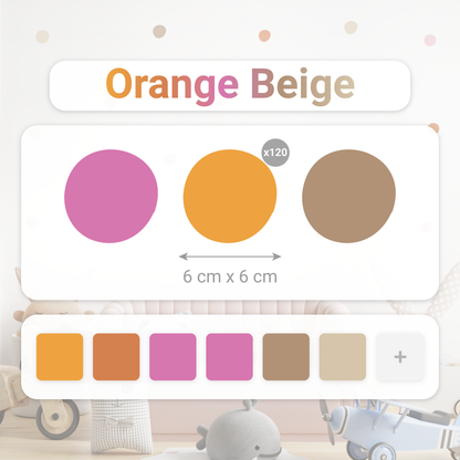 Pack 120 Stickers Pois Cercles
