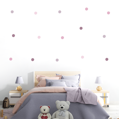 Stickers Pois Cercles Teintes Violet 