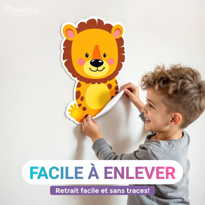 Facile à enlever : Retrait facile et sans traces des stickers muraux