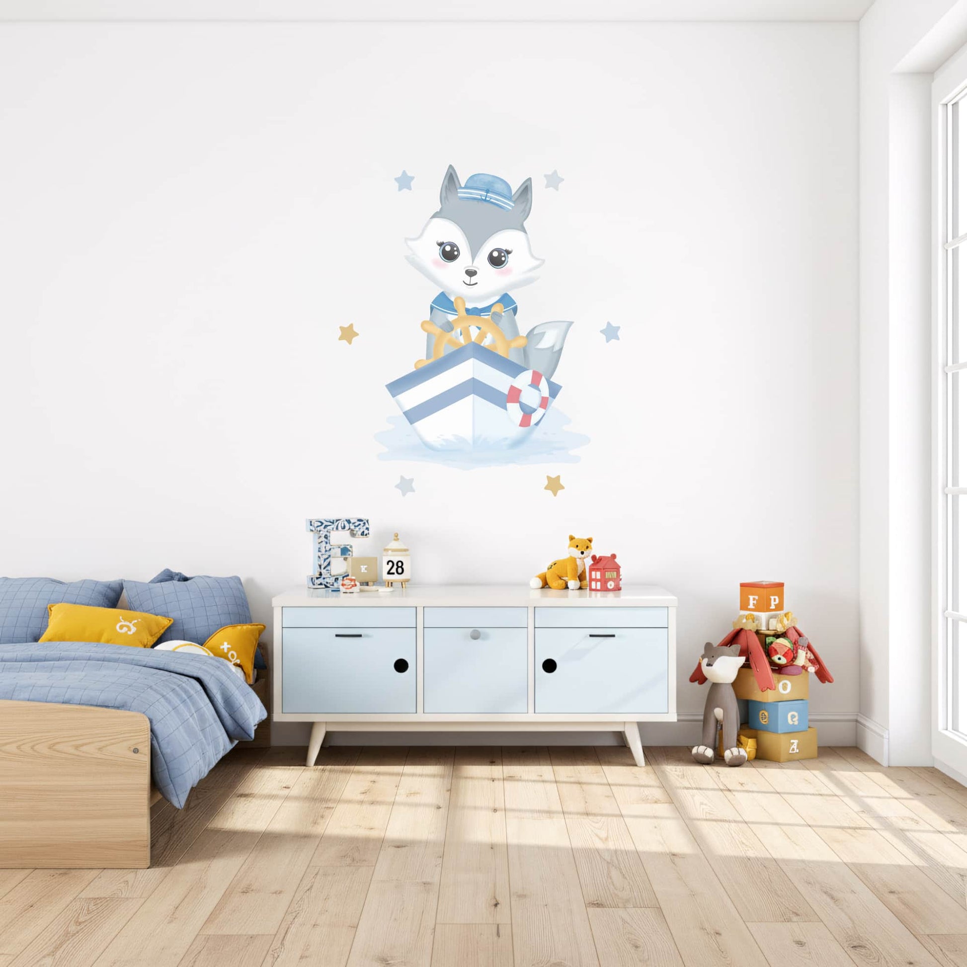 Stickers animaux, décoration chambre garçon au Maroc