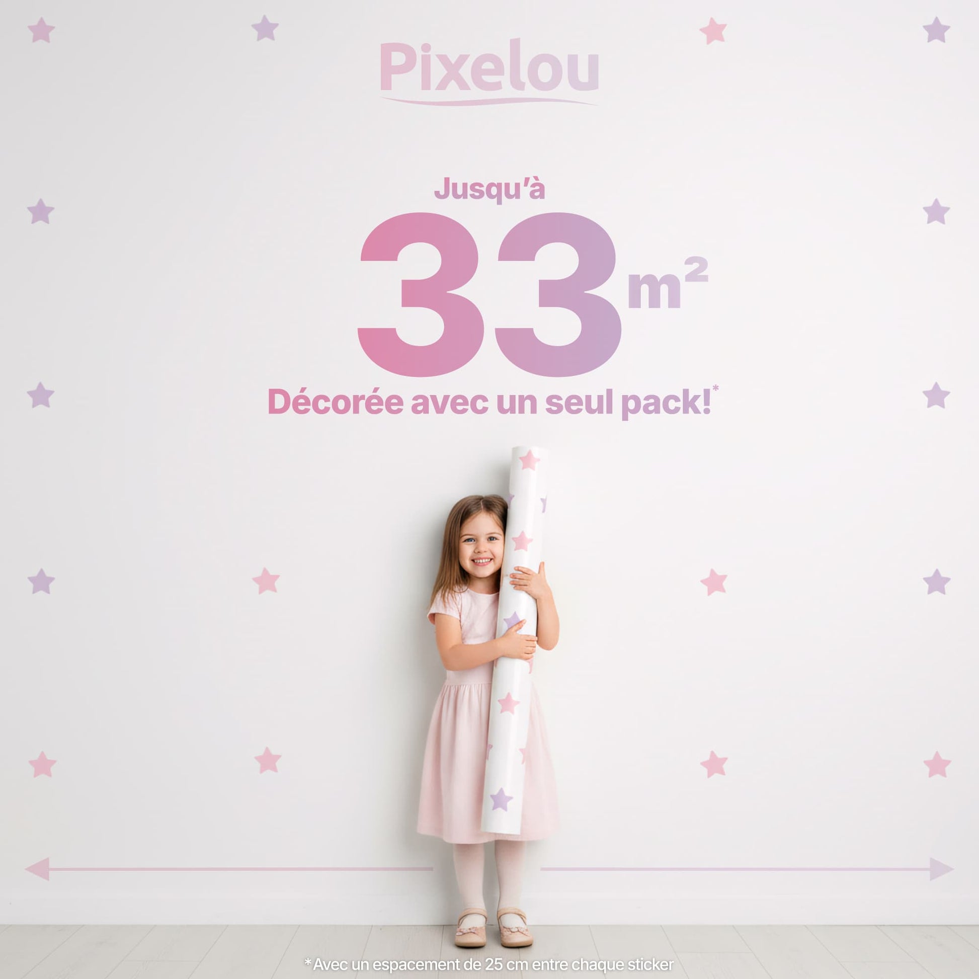 Stickers étoiles Rose Bonbon