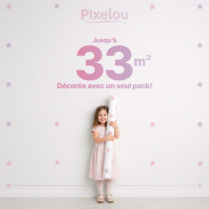 Stickers étoiles Rose Bonbon